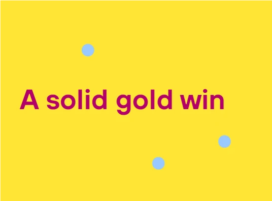 sold gold win hero