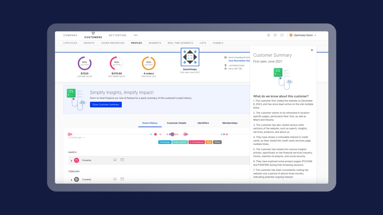 Optimizely ODP I true I personalisation 2